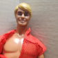 Ken Doll 1968 Mattel Blonde Painted Hair Red Shirt Vintage