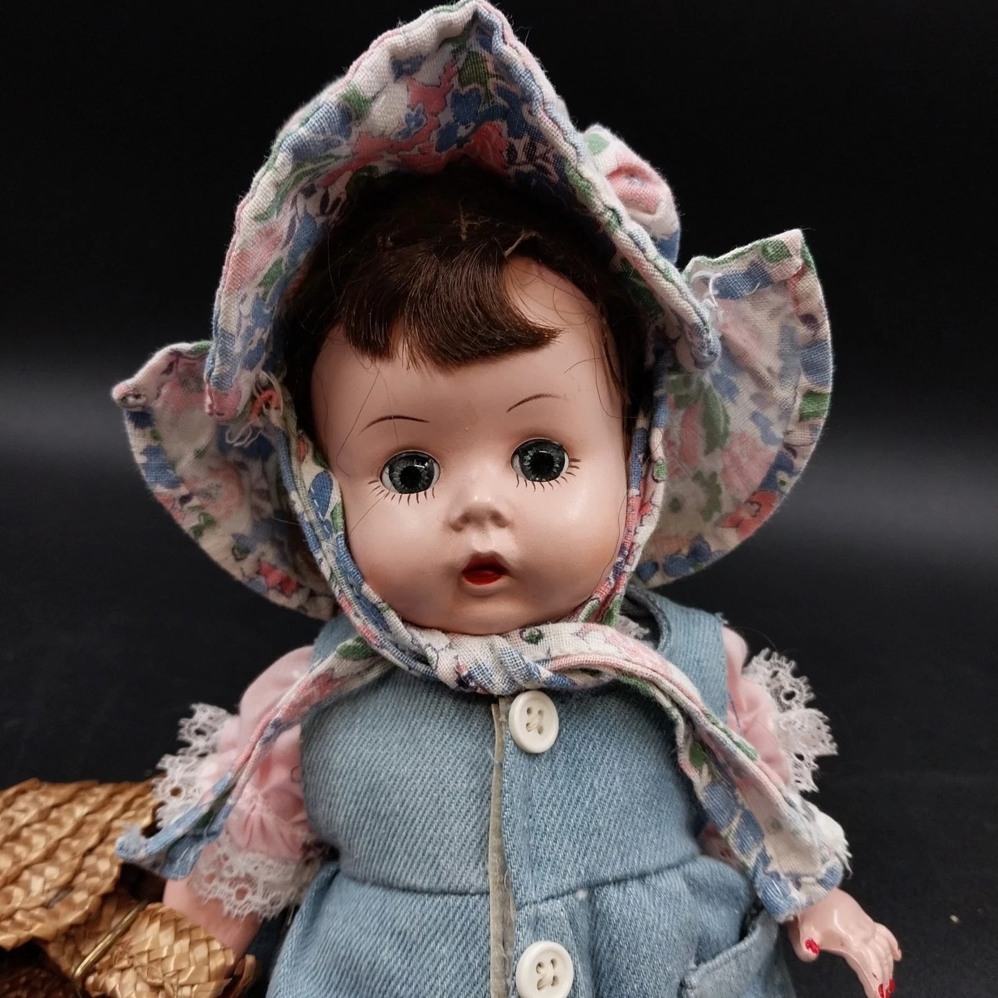 Littlest Angel Doll Arranbee R&B 10.5” Hard Plastic Bent Knee Head Turn Walker