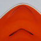 Mid Century Viking Glass Tundra Triangle Dish Fire Orange MCM Centerpiece 9-1/2"