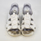 Mudd Angelo Sandals Women 8 White Open Toe Heels Y2K Vtg w Box Vintage