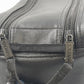 Kalimar Black Leather Camera Bag 10"x7"x7" Side Pockets & Shoulder Strap Vintage