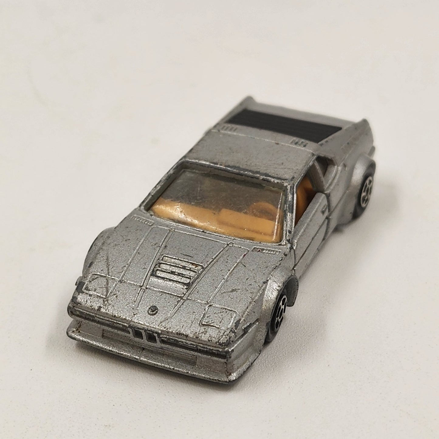 King Star BMW M1 Diecast Car Vehicle 1:60 Scale Silver Gray Toy Collection 1980