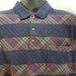 Grand Slam Men's Large Polo/Golf Shirt Short Sleeves Blue with Red/Yellow Design