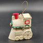 Mr Christmas Animated Ornament White Train Music Box w Rotating Inside 4" 2010