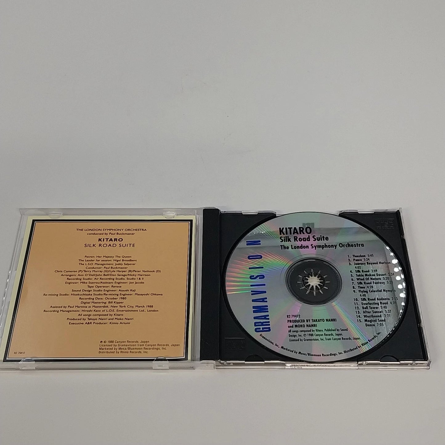 Kitaro Silk Road Suite CD London Symphony Orchestra R2 79412 Gramavision 1988