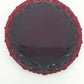 Avon Cape Cod Ruby Red Oval Serving Platter Roman Rosette 13.5" x 11" Vtg