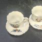 Japan Porcelain Demitasse Cups Saucers Floral Espresso 3 Mixed Sets Vintage