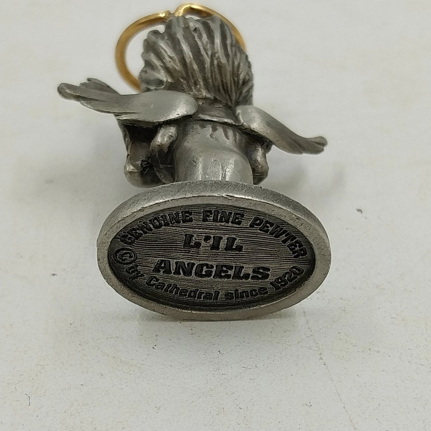 July Birthstone Angel Figurine L'il Angels by Cathedral Fine Pewter Patriotic