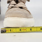 Kiss & Tell Lenci-02 Hi Top Sneakers Women's 8 Beige Suede Sherpa Lace Up