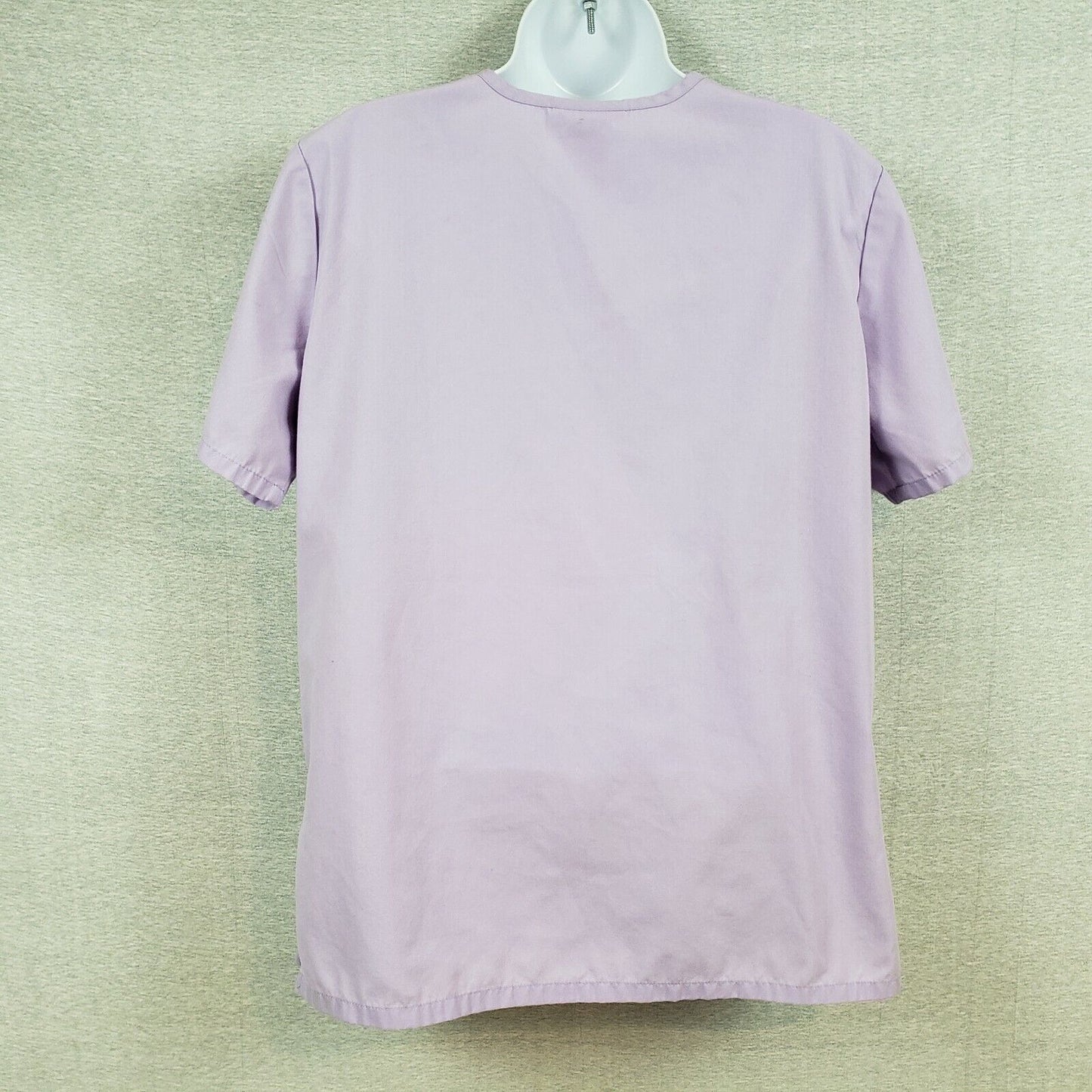 SB Scrubs Womens Lavender Scrub Top Small V Neck 3 Pocket Uniform
