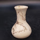 Vail Signed Horsehair Pottery Mini Bud Vase Cream Black 3" Southwestern