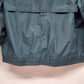 London FOG Waist Jacket Windbreaker Size L Large Long Vintage Striped Liner Zip