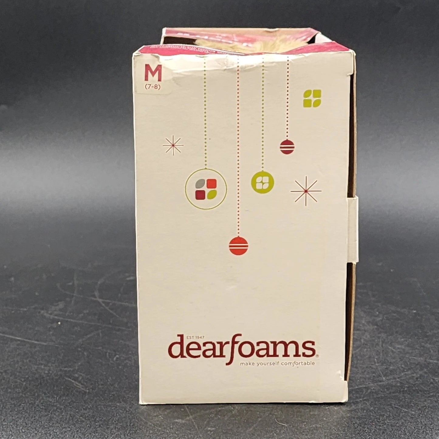 Dearfoams Women's Memory Foam Slippers Tan Heather Size Medium 7-8 Polyester NIB