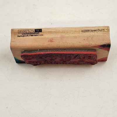 5 Rubber Stamps Warm Wishes Holidays Theme Various Brands Natural Wood