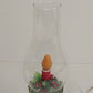 Vintage ACLA Bubbling Electric Christmas Hurricane Lamp Holly Decor
