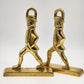 Virginia Metalcrafters Pair of Brass Hessian Soldiers Door Stoppers Bookends Vtg