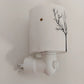 Scentsy Tilia Mini Warmer White Black Tree Silhouette Plug In Nightlight Tested