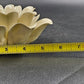 Studio Art Flower Figurine Glossy Porcelain Handmade Decor Marked Ceramic