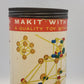 Makit Tinker Toy Vintage Wooden Construction Set Parts Move & Wheels Turn Vtg