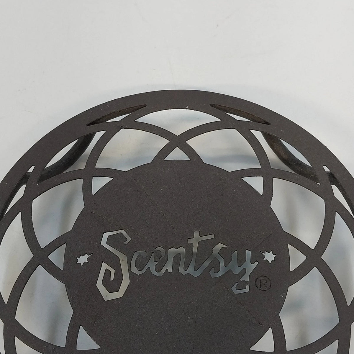 Scentsy Round Warmer Stand Oil-Rubbed Bronze Metal Trivet Pedestal 5"