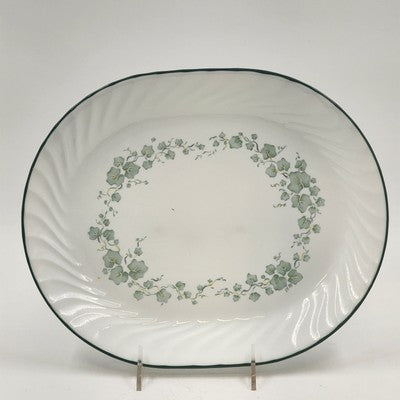Corelle Callaway Green Ivy Oval Serving Platter 12.25" Corning USA