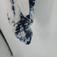 Khakis & Company Women's Blue White Tie-Dye Harem Balloon Boho Pants Medium