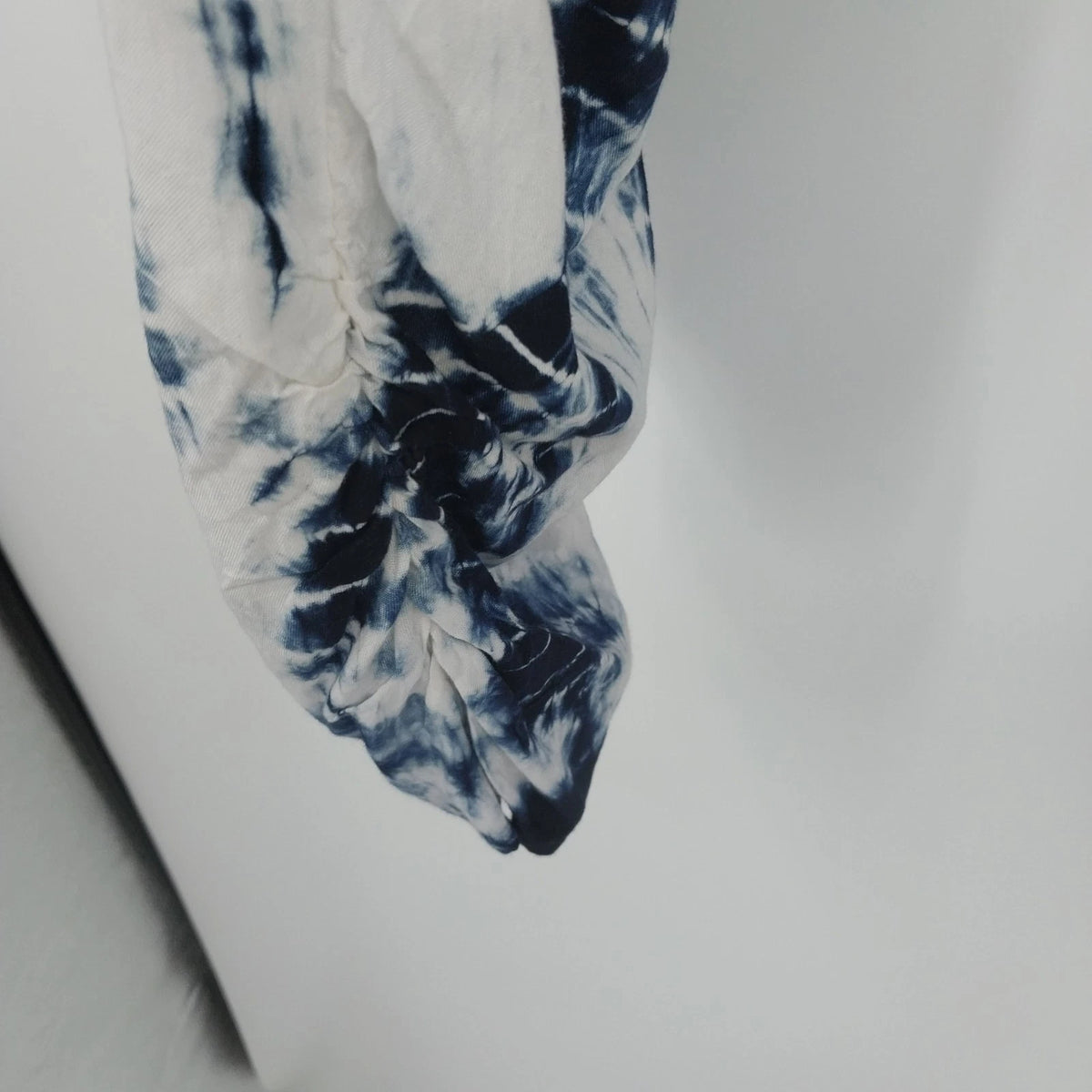 Khakis & Company Women's Blue White Tie-Dye Harem Balloon Boho Pants Medium