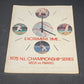 1975 nlcs program reds pirates vintage mlb