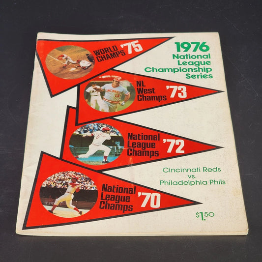 1976 NL Championship Series Reds vs Phillies program