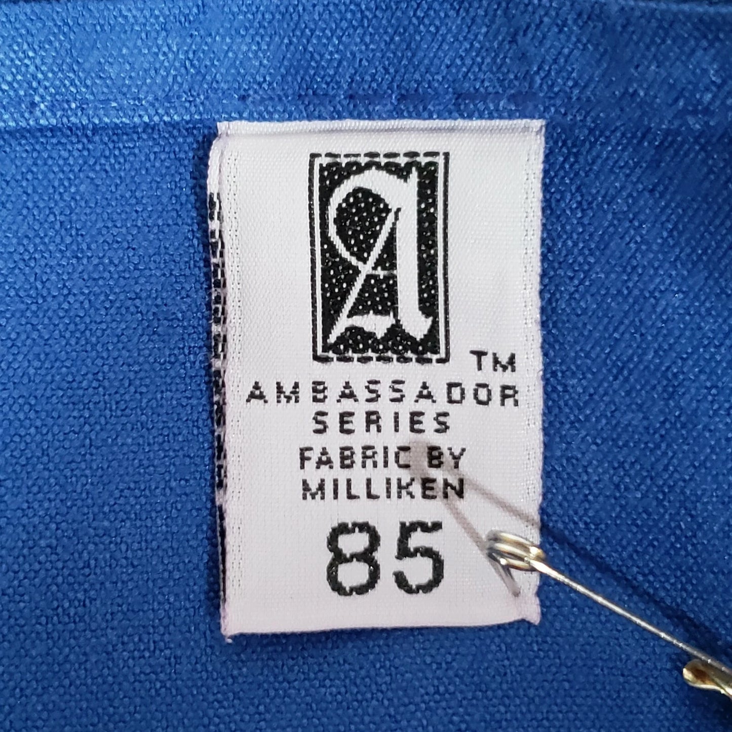 Milliken Ambassador Series 85 Tablecloth 84" x 84" Royal Blue Square Vintage