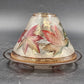 Yankee Candle Shade & Underplate Large Jar Brown Crackle Glass Autumn Leaves
