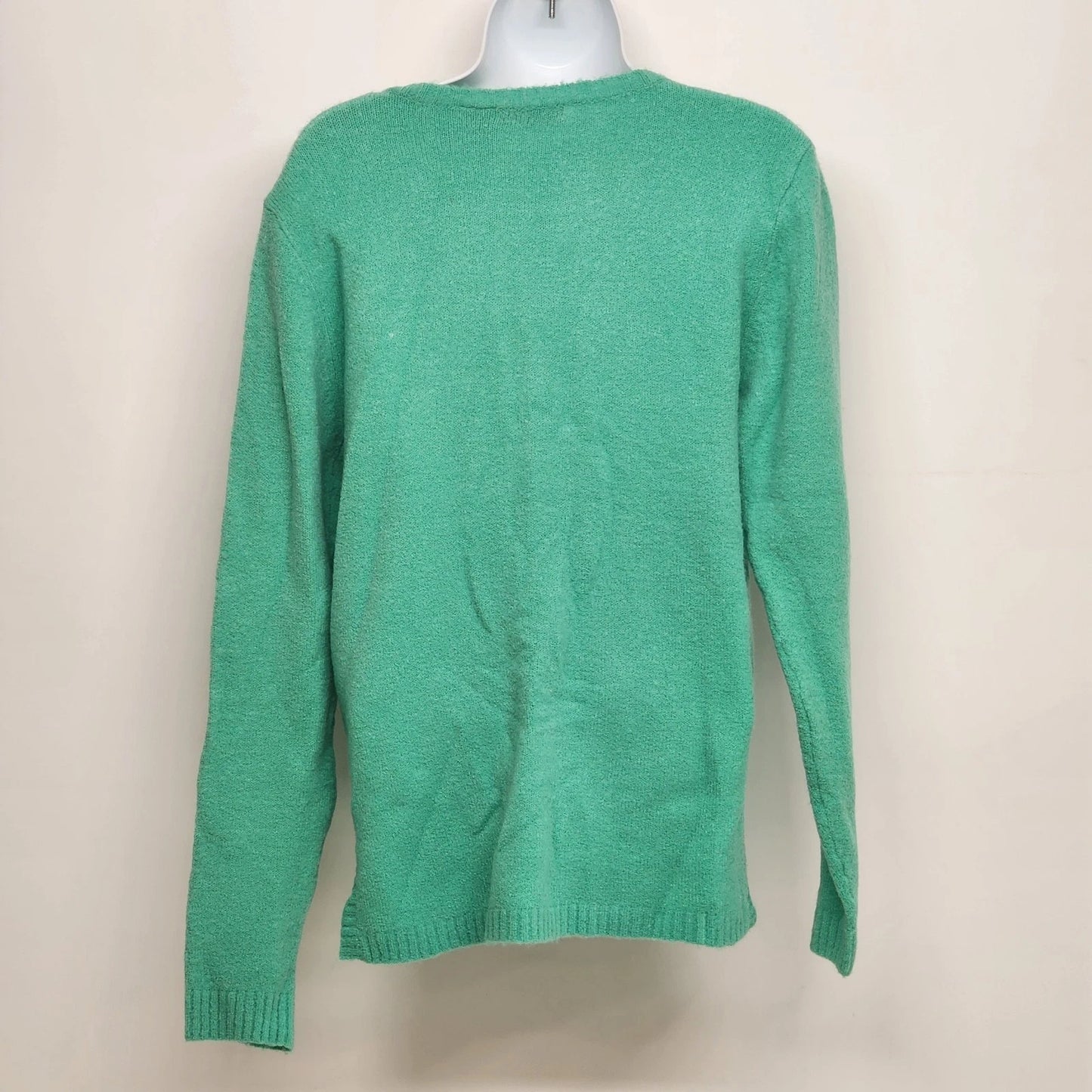 Life Energy Intelligence Teal V Neck Sweater XL Soft Knit
