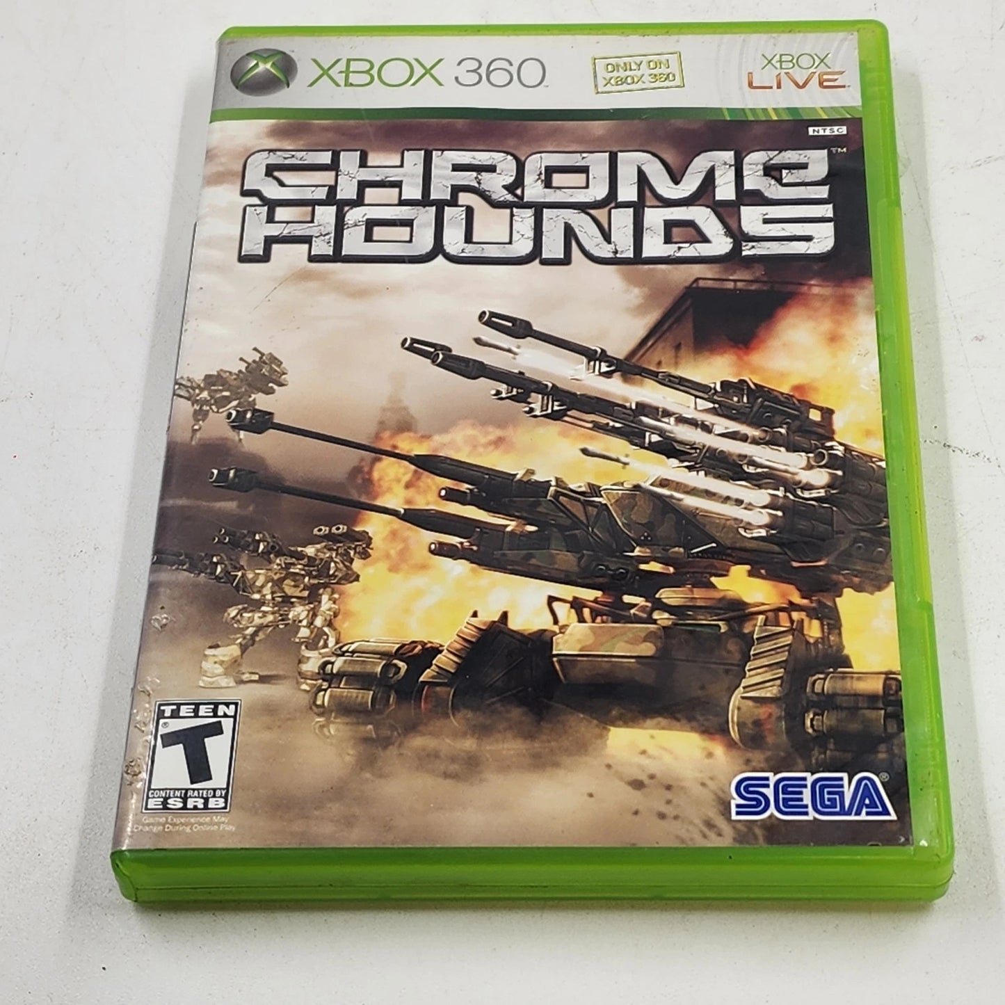 Chromehounds Xbox 360 Mech Combat Game FromSoftware Sega Case & Disc
