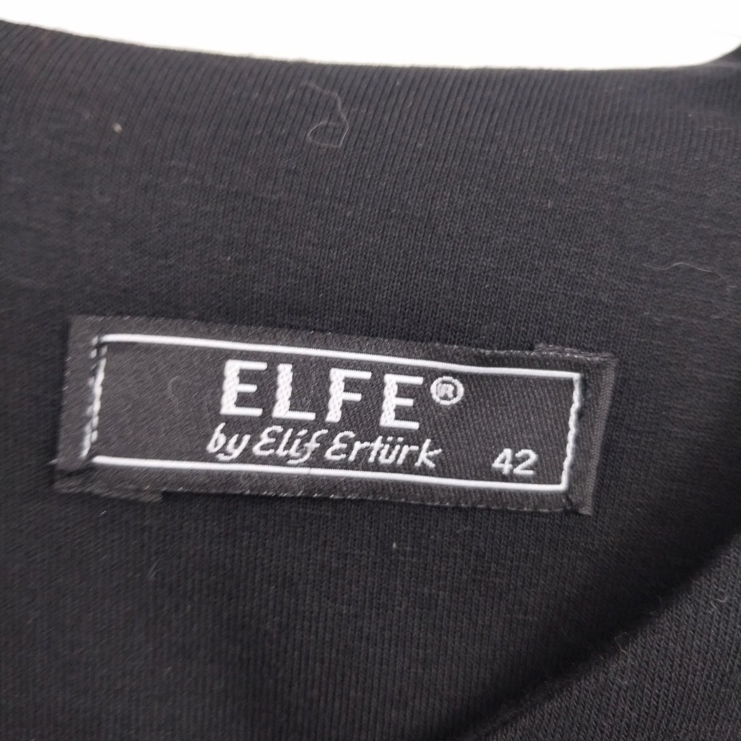 ELFE by Elif Erturk Black Studded Shoulder Top Womens EU 42 Sleeveless Small