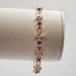 Avon Crusade Pink Ribbon Enamel & Rhinestone Breast Cancer Awareness Bracelet 7"