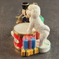 The Danbury Mint Christmas Ornament Drummer & Bichon Frise Dog 2008 Vintage