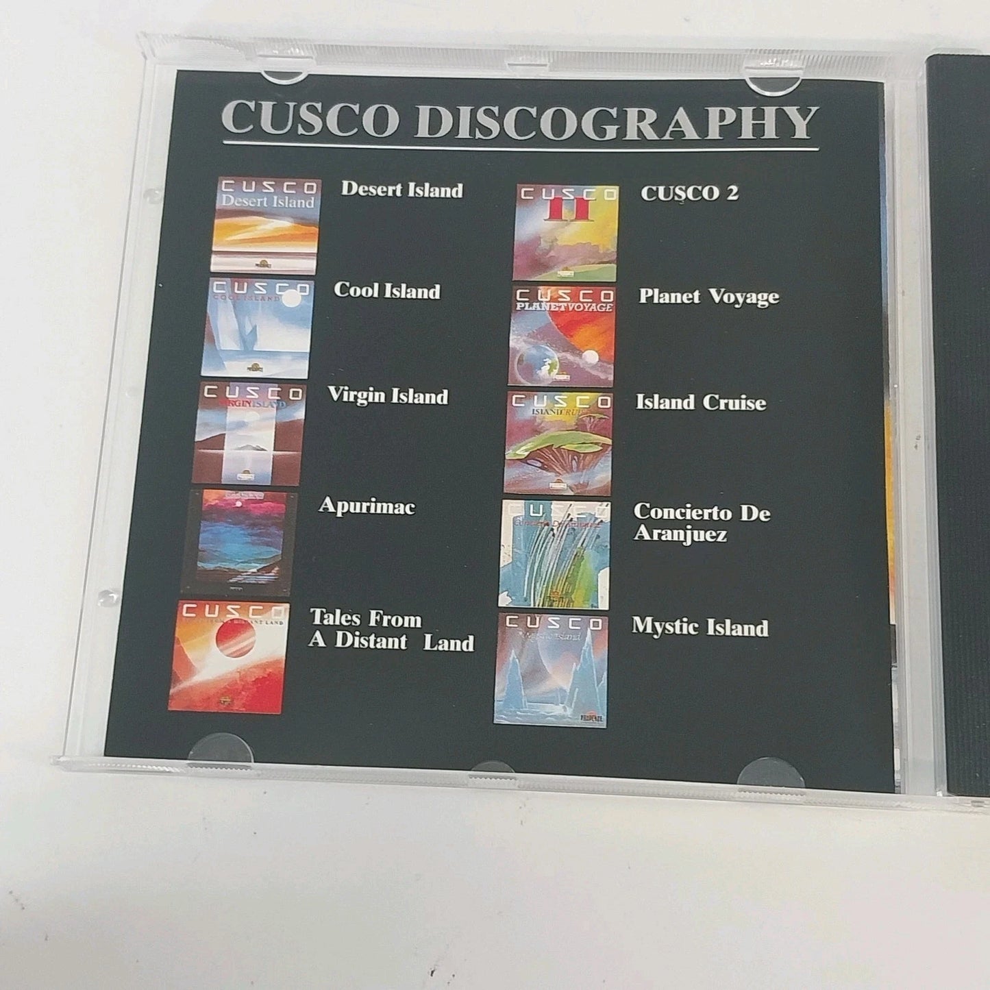 Cusco Desert Island CD 1989 Prudence Ambient New Age Electronic Prog Rock