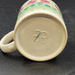 Jack Crompton Vintage White Ceramic Golf Mug Tea Cup 3.5" w Handle Golf Theme