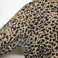 Nina Charles Women's Medium Leopard Print Wool Sweater Brown Animal Print Top