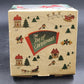 Set Of 4 Hi-Ball Glasses 11oz 5.5" by The Joy Of Christmas Carlton Glass USA NOS