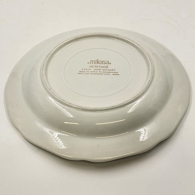 Mikasa Heritage F2006 Imari Bouquet Round Serving Platter with Scalloped Edge 8"