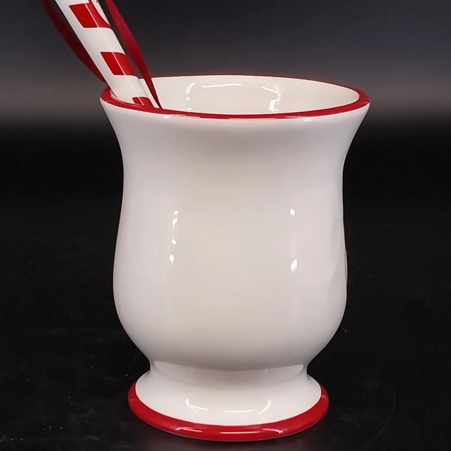Williams Sonoma Snowman Chef Mug w Spoon Cocoa Cup Christmas Collectible China