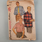 Simplicity 1025 Vintage Men's 1950's Shirt Sewing Printed Pattern Size Small