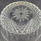 Arcoroc France Salad Serving Bowl Diamond Cut Crystal Clear Glass 5" Vintage