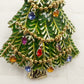 Avon 2008 5th Annual Christmas Tree Brooch w Multicolor Round & Star Rhinestone