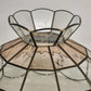Tiffany Style Swag Lamp Shade Stained Slag Glass Multifaceted Leaded 15.5" Vtg