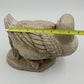 Midori Studio Concrete Carved Sleeping Goose Duck 8.5" Vintage