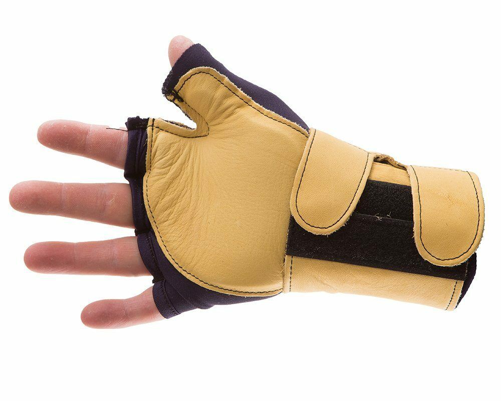 Impacto 704-20 Anti Impact Fingerless Glove Leather Wrist Support Left Hand XL