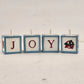 Avon Snowman Spelling Blocks 2003 Christmas Set of 8 JOY NOEL HOLY HOPE Ceramic