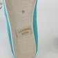 Aqua Light Blue Canvas Slip On Loafers Women 7.5 Casual